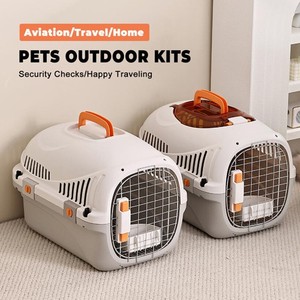 กล่องใส่สัตว์เลี้ยงแบบกันน้ำ ระบายอากาศได้ สำหรับเดินทางโดยเครื่องบิน ยี่ห้อ <span class=keywords><strong>Cat</strong></span>&Dog  ลดความเครียด  แบบพกพา สำหรับเดินทางนอกบ้าน  ทรงแคปซูลอวกาศ - Product Image 6