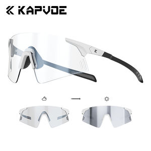 Gafas de sol deportivas sin montura de brazo de fibra de carbono irrompible lentes fotocromáticas para todas las condiciones - Product Image 2