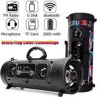 Mini haut-parleur karaoké sans fil Y12 4.2, étanche IPX5, radio FM, audio de voiture, subwoofer, cadeau de fête, carte TF, clé USB, 20W, 3000-5000mAh