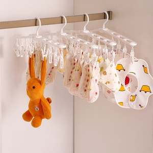 Travel Portable Clothes <b>Hanger</b> Non-slip Plastic <b>Hanger</b> Plastic Folding <b>Hanger</b> for Trousers & Coats, Drying & Organizing - Product Image 6