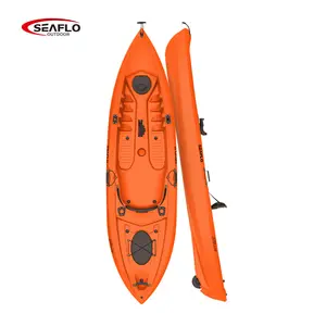 SEAFLO water sport 10 feet kayak sit on top plastic one person equip suitable seat fishing rod holder canoe boat fishing kayak