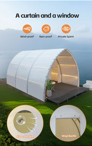 Réserves naturelles et parc Glamping Tente géodésique confortable Retraites sur pelouse et campings Tente voilier - Product Image 4