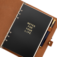 Carnet A5 personnalisable à 6 anneaux, avec reliure à spirale et pages intérieures remplaçables, idéal pour les cadeaux d'entreprise
