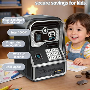 Tirelire automatique à roulettes, distributeur de billets, machine à monnaie, <span class=keywords><strong>banque</strong></span> électronique, boîte <span class=keywords><strong>d</strong></span>'épargne, mini distributeur automatique, jouets pour enfants, garçons et filles - Product Image 2