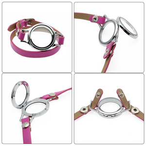 Bọc Vòng đeo tay nổi kính bộ nhớ mề đay với Twist vít gia truyền mặt PU da/da thật đầy màu sắc bọc vòng đeo tay - Product Image 3