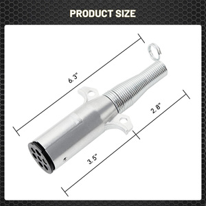 Prise et prise <span class=keywords><strong>de</strong></span> <span class=keywords><strong>remorque</strong></span> HJYAJZT 12v 24v <span class=keywords><strong>7</strong></span> <span class=keywords><strong>broches</strong></span>, type <span class=keywords><strong>7</strong></span> cœurs, câble <span class=keywords><strong>de</strong></span> <span class=keywords><strong>remorque</strong></span> 24v, prise et prise <span class=keywords><strong>de</strong></span> <span class=keywords><strong>remorque</strong></span> - Product Image 6