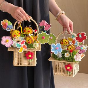 ลวดเหล็กบิดสีมาการอง + ชุดกำมะหยี่ ของเล่นเด็ก DIY เสริมสร้างความคิดสร้างสรรค์ ชุดทำช่อดอกไม้ JIEMI สำหรับทุกเทศกาล - Product Image 6