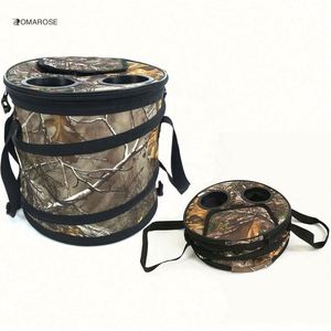 Glacière pliable circulaire personnalisée pour 24 canettes, sac isotherme camouflage OEM pour pique-nique et camping - Product Image 1