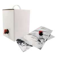 Sacs Bag-in-Box en aluminium de qualité alimentaire 5L 10L pour emballage aseptique de vin rouge liquide, avec bec verseur, recyclables pour café, boissons, bière