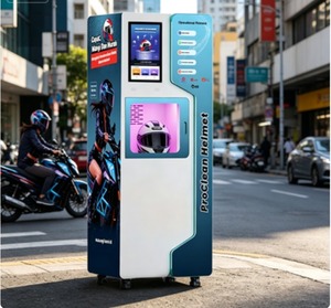 Machine de nettoyage de casques à paiement en <span class=keywords><strong>Pesos</strong></span>, machine de nettoyage à sec de casques, double cabine - Product Image 4