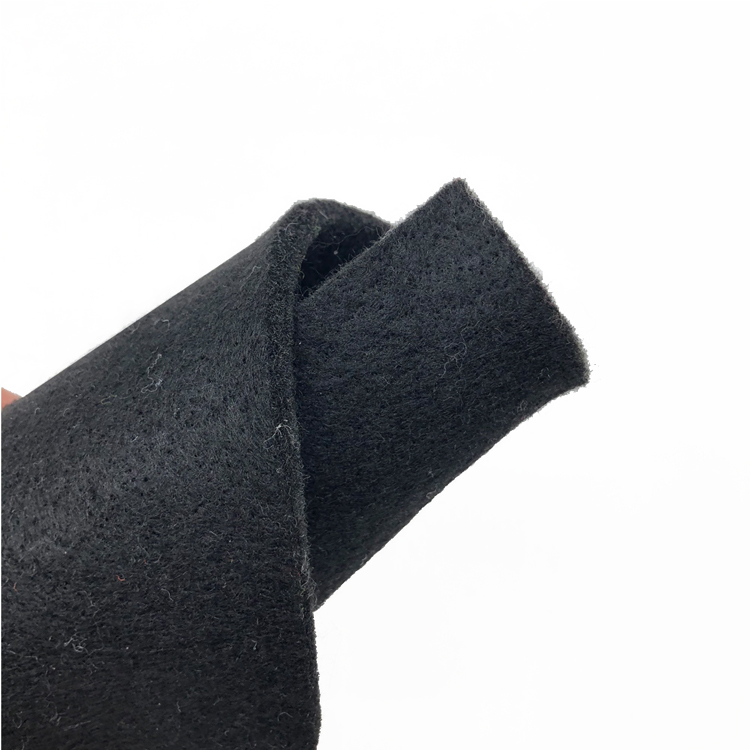 A Level Fireproof Dark Gray High-temperature Carbonized Needle Punched Cotton Fleece Fabric for Industrial Household
