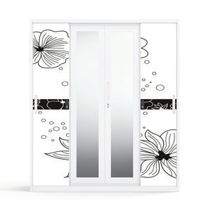 Armoire métallique à 4 portes avec impression, armoire coulissante 1600 mm - Product Image 2