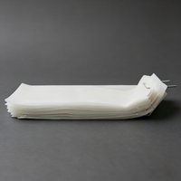 Sacs en plastique à soufflet micro-perforé personnalisés avec logo imprimé en sérigraphie pour l'emballage du pain, des salades et des gelées