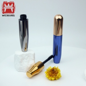 Emballage de tube de mascara en aluminium et plastique, flacon de mascara en aluminium rechargeable avec brosse - Product Image 1