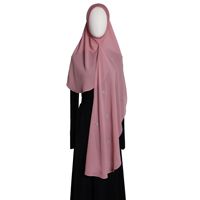 Voile longue musulmane unie en mousseline de chanvre élastique, châle perlé avec strass papillon, hijab instantané extensible et respirant