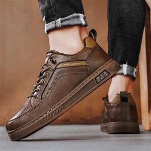 รองเท้าหนังสไตล์ลำลองแบบสวม รุ่นใหม่ประจำฤดูใบไม้ผลิ/ฤดูร้อน ปี 2026 สีดำ สปอร์ต เหมาะสำหรับทำงาน ผู้ชาย แบบชิ้นเดียว - Product Image 4