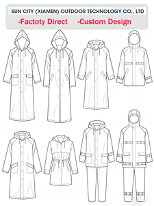 Impermeabile Classico e Alla Moda per <span class=keywords><strong>Donna</strong></span> con Maniche Lunghe e Cappuccio, Logo Personalizzato e Stampa a Pois Bianchi per Viaggi - Product Image 5