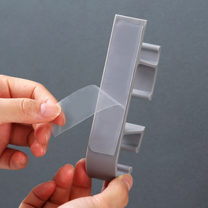 <b>Wall</b> Mounted Dish Bowl Holder Stainless Steel No Drill Kitchen Storage Rack Round Adhesive <b>Hook</b> White And Gray - Product Image 3