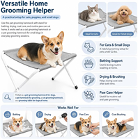 Hamac de toilettage pliable pour animaux de compagnie avec support pour petits chiens et chats - 8,8 lb