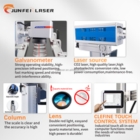 Machines de gravure laser CO2 JUNFEI 30W 60W 100W DAVI CRD de type portique, nouvelles, prennent en charge le format DXF pour les produits en bois et en bambou