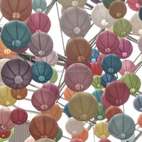2025 haute qualité différentes tailles couleurs lanterne décoration murale fête lanternes en papier lanterne en papier pour fournitures de fête