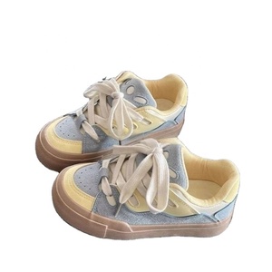 Nouvelle Collection Printemps/Été Automne 2025 – Chaussures de Sport Rétro à Lacets pour Femme à Talon Épais et Semelle Compensée, Tige Respirante, Confort Doux et Optimal - Product Image 1