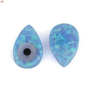Turco mau olhado jóias pêra pingente sintético opala de fogo diy 92 cores soltas gemas azuis colar religioso anel pedra principal