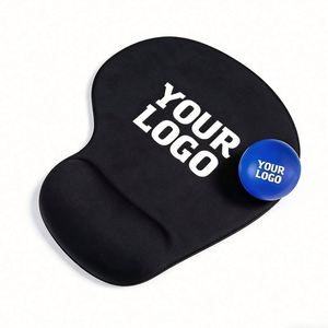 Promo Business Gift <b>Mouse</b> Pad Memory Foam Rubber Anti-Slip Logo Custom Wrist Rest Mousepad Wholesale - Product Image 1