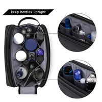 Trousse de Toilette de Voyage Imperméable pour Homme, Organisateur de Rasage avec Multiples Poches pour Accessoires Essentiels de Soin Personnel