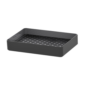 Multifunction Storage Tray Rectangle Matte Finish Gunmetal Color Food Serving Tea Set Holder Living Room Organizer - Product Image 5
