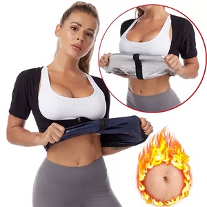 Tuta sauna taglie forti da donna fascia antisudore per lo stomaco e la parte inferiore del ventre per uso domestico tuta da allenamento per Sauna - Product Image 2