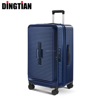 Ensemble de valises de style sportif grande capacité avec poche avant pour ordinateur, coque rigide en ABS PC, étanche et léger, sac de voyage