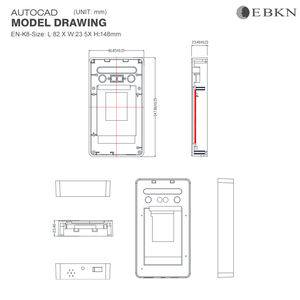 <span class=keywords><strong>Logiciel</strong></span> gratuit, accès cloud Linux, clavier de contrôle d'accès, caméra de reconnaissance faciale, lecteur d'empreintes digitales, machine de pointage avec reconnaissance faciale - Product Image 4