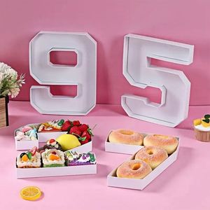 Caja de Dulces Digital de 25.5cm/10 Pulgadas, Caja Creativa para Aperitivos, Plato de Frutas para Graduación, Plato para Dim Sum, Decoración para Fiestas de Cumpleaños - Product Image 4