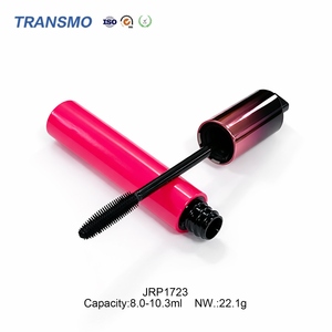 Chic Shatterproof Custom Logo <b>Plastic</b> Mascara Vessel Recyclable Refill Blank Eyelash Tube With Slim Brush Applicator - Product Image 3