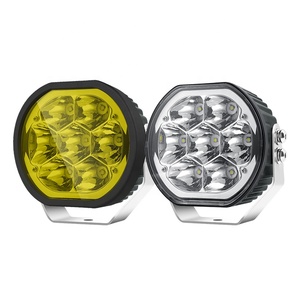 Universal Waterproof 12v White Yellow Amber Cover <b>Spot</b> Ditch Lamp 5 Inch Fog Drive off Road bar <b>Led</b> Pods Light - Product Image 1