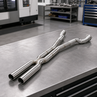 Tuyaux d'échappement de performance SDO pour Ferrari FF GTC4 Lusso 6.3L V12 2011-2016, collecteur direct et tube intermédiaire en X