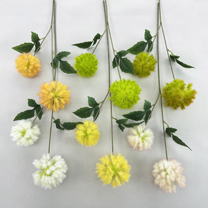 Venta al por Mayor Directa de Fábrica de Dientes de León Artificiales, Hojas Artificiales para Decoración Floral, Planta Verde de Simulación - Product Image 3