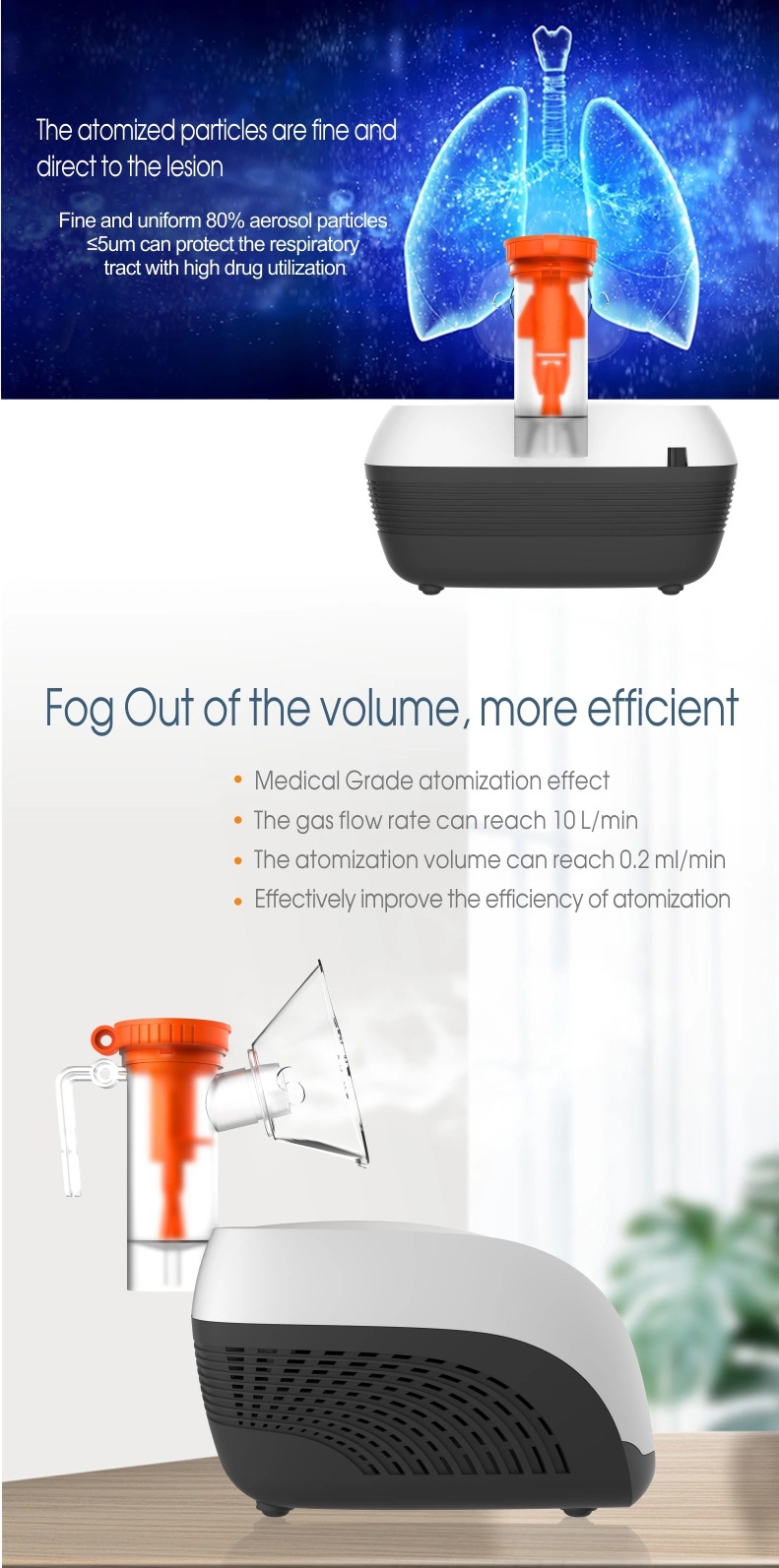 THR-OME33 Portable Home Nebulization Oxygen Machine For Elder