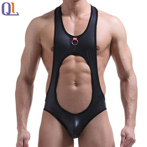 Vente <span class=keywords><strong>en</strong></span> gros de <span class=keywords><strong>sous</strong></span>-vêtements <span class=keywords><strong>en</strong></span> <span class=keywords><strong>cuir</strong></span> sexy combinaison super mince <span class=keywords><strong>en</strong></span> simili <span class=keywords><strong>cuir</strong></span> noir <span class=keywords><strong>sous</strong></span>-vêtements sexy pour hommes gays dos nu - Product Image 5