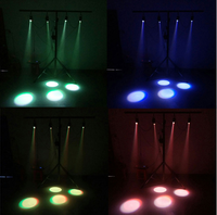 Projecteur LED Mini Pinspot Professionnel 15W RGBW DMX512 à Activation Sonore pour Scène, Mariage, Discothèque, Club, Fête, Spectacle