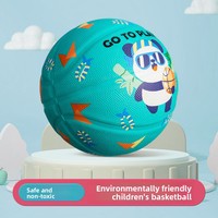 Ballon de basketball pour enfants n°5/n°4, revêtement en caoutchouc non toxique et écologique, pour garçons et filles, entraînement maternelle et primaire
