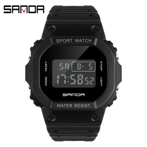 SANDA – montre de Sport pour femmes, bracelet Transparent, horloge numérique LED, montre électronique pour dames, Mujer Feminino 2009 - Product Image 4