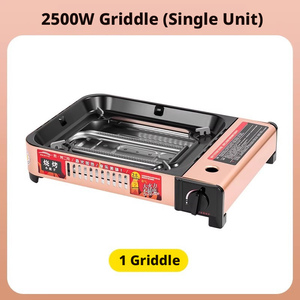 Réchaud <span class=keywords><strong>à</strong></span> gaz portable tout-en-un pour extérieur, avec plaque de cuisson pour barbecue, pot <span class=keywords><strong>à</strong></span> fondue, plaque de cuisson pour poisson et four spécial pour friture et cuisson - Product Image 6