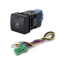 Interrupteur à double bouton poussoir pour voiture, feux antibrouillard avant et arrière, projecteur LED, bouton de commande du radar de stationnement pour Toyota Prado Landcruiser RAV4