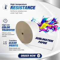 Papier transfert thermique à jet d'encre blanc sur mesure, rouleau jumbo pour impression textile