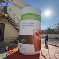 Offre Spéciale ballon géant de bouteille de lait de chocolat gonflable de nouveau style pour l'affichage carré de parc, modèle gonflable imprimé de bouteille