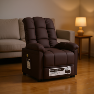 Fauteuil de massage pour le corps entier, télécommande sans fil, utilisation domestique, batterie intégrée, 110-240v, 50-60hz, marron - Product Image 2
