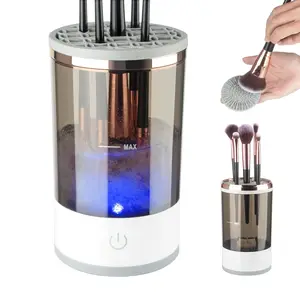 Yeni 2 in 1 makyaj fırça temiz makine otomatik kozmetik fırça temizleyici araçları elektrikli makyaj fırçası temizleyici