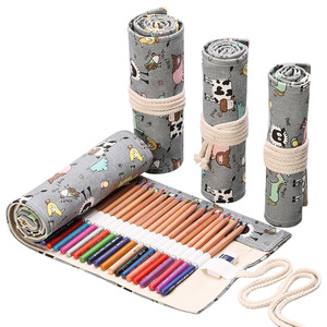 Astuccio Portamatite Artigianale con Stampa Gufo, 12/24/36/48/72 Scomparti, Grande Capacità, per Ragazzi e Ragazze, per Matite Colorate e Materiali da Disegno - Product Image 6